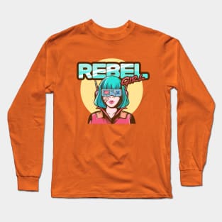 Cyberpunk Rebel Girl Long Sleeve T-Shirt